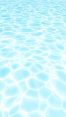 Obraz premium Delicate aquamarine watercolor stripes in a shallow sea , colorful fish, ocean floor, aquamarine watercolor, underwater vegetation, coral reef