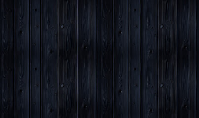 Fototapeta premium Rustic Dark Wood Planks with a Very Dark Atmosphere. Seamless Repeatable Background.