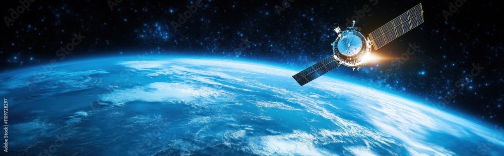 Aufkleber Satellite Networks Transform Global Communication With Advanced Technology and Data Sharing