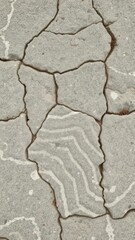 Obraz premium A close-up shot of a stony texture with intricate patterns and rough surfaces, abstract, rugged