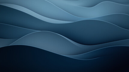Fototapeta premium Abstract moody blue wave background, Gloomy grey blue abstract background, Depressed mood, Blue Monday