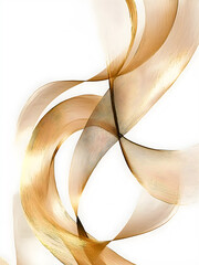 Fototapeta premium Golden abstract art for room decor 