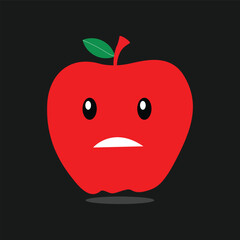 red apple cartoon