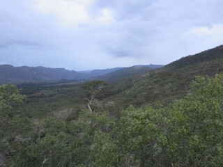 A beautiful view from the top of Serra do Cipó of beautiful rock fields