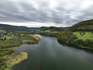 view of the river in the mountains