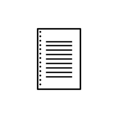 illustration of a sheet of paper