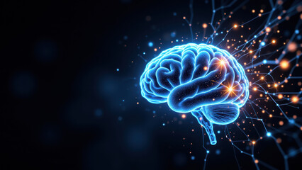 A futuristic representation of artificial general intelligence.