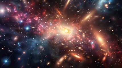 Celestial Wonders: X-ray Images of a Distant Galaxy Cluster for Astrophysics and Space Exploration