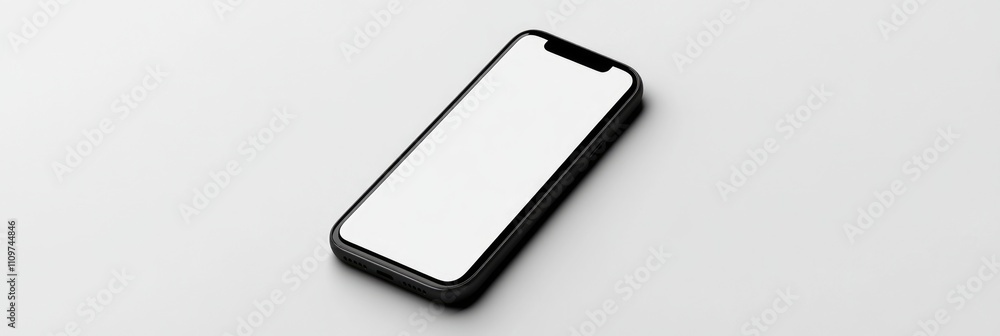 Poster mobile phone case mockup design for online store promotion with rounded edges for enhanced usability