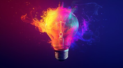 Dynamic Rainbow Gradient Art Style, ダイナミックなレインボーグラデーションのアートスタイル.Generative AI