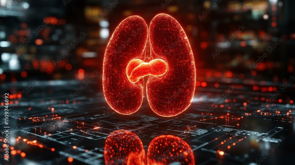 Aufkleber human organ hologram image abstract concepts abstract image one main object high quality very detail