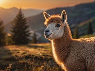 Obraz premium llama at the zoo