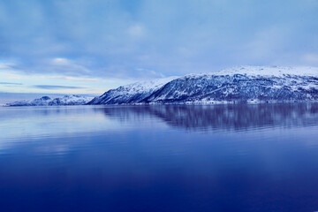 Winter landscape near Tromso, Norway