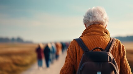 Fototapeta premium Aging Population and Economic Impact in the Modern World