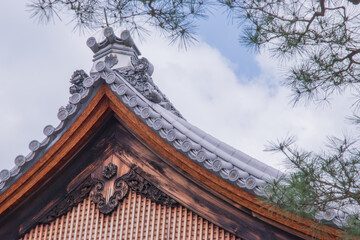 Kinkaku-ji (Golden Pavilion) is a Zen Buddhist temple in Kyoto, Japan, famous for its top two floors covered in gold leaf, reflecting in the surrounding pond. Taken in Japan, Kyoto, 11.04.2024.