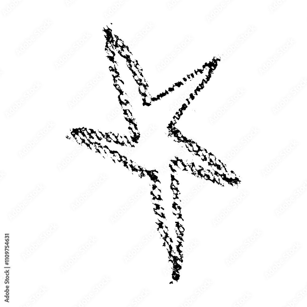 Poster spiky star scribble with irregular, pointy shape and abstract spark design. sharp, random edges. fla
