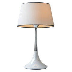 Obraz premium Elegant Modern Table Lamp with Fabric Shade and Sleek Base