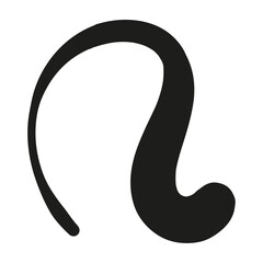 Wavy, fluid pattern with organic shapes. Groovy doodle liquid design. Flat vector illustration isolated on white background.