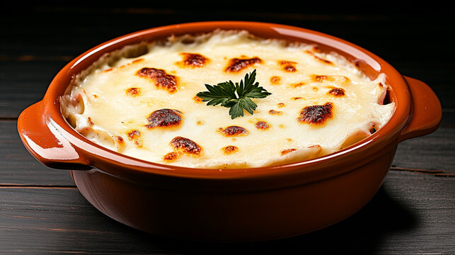 Creamy chicon au gratin with a crisp golden top, garnished and ready to enjoy