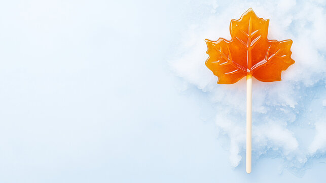 Maple taffy is poured on fresh snow, creating a delicious treat on a winter day