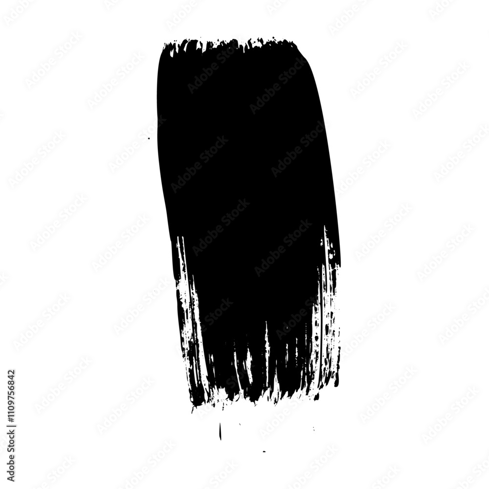 Poster distressed brush stroke frame set with ink texture and spray paint effect. box shape for text backgr