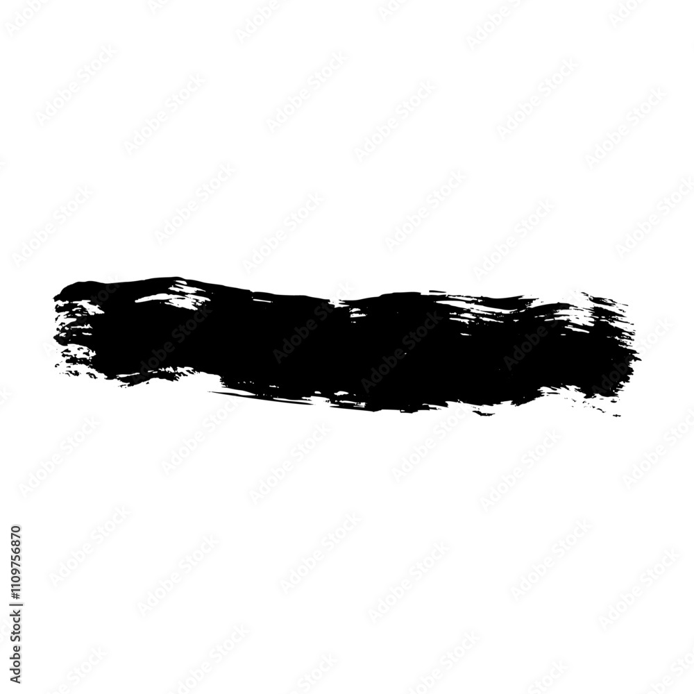Poster distressed brush stroke frame set with ink texture and spray paint effect. box shape for text backgr