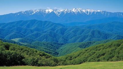 Naklejka premium The Mountains