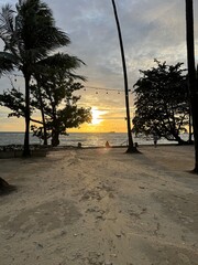 sunset on the beach