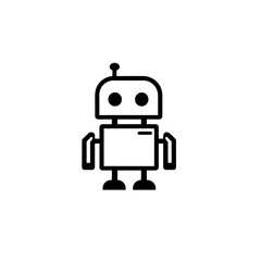 Fototapeta premium Simple Robot Icon