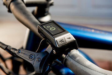 E Bike Computer Speed And Power Control. Electric Bike