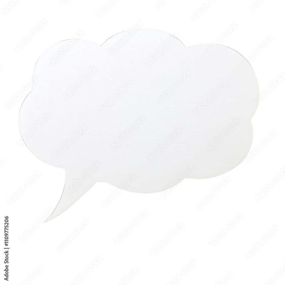 Aufkleber a blank speech bubble ready for your creative message or graphic design project., isolated on a tran