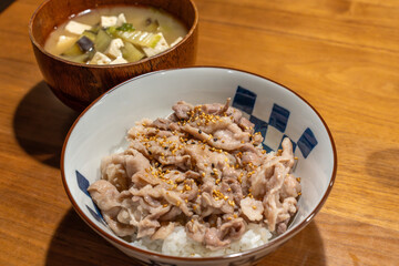美味しい豚丼