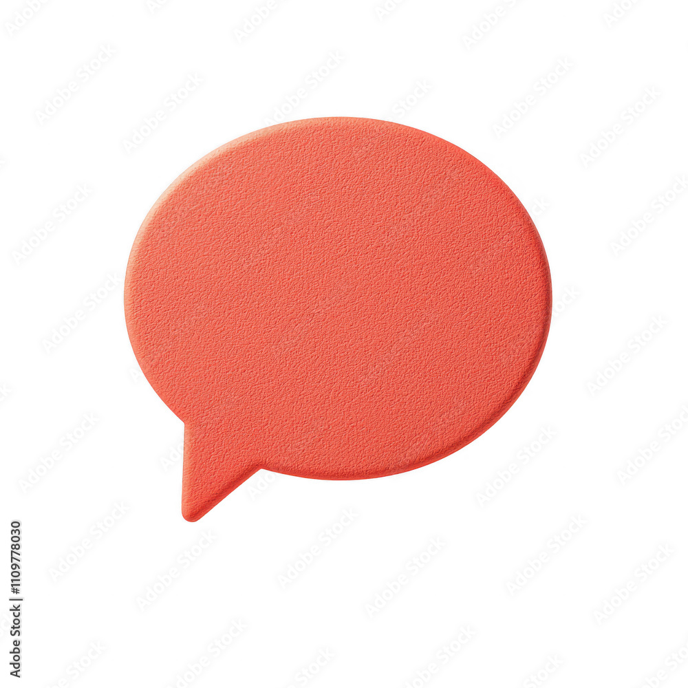 Poster colorful speech bubble icon for communicating ideas and messages visually., isolated on a transparen
