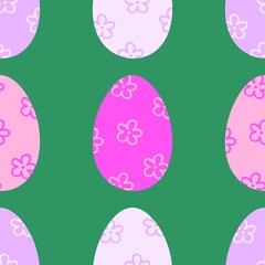 Easter seamless pattern with eggs for wallpaper and fabrics and textiles