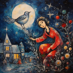 Moonlit Harmony: A Tale of Nature and Dreams