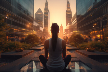 Urban Serenity: Meditation Amidst the Cityscape