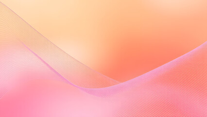  An abstract gradient mesh design featuring warm tones of orange, peach, and pink blending seamlessly