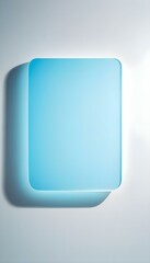 a large blank rectangle speech bubble with a shadow effect, isolated on a white background create with ai