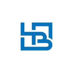 Letter HB Rectangle Logo Concept