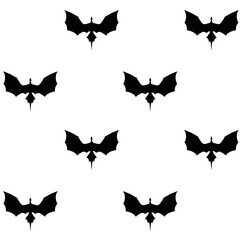 Fantasy seamless pattern with dragons