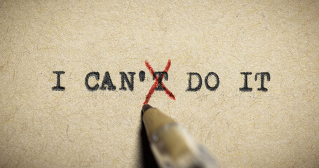 Pen With Red Ink Changing The Word 