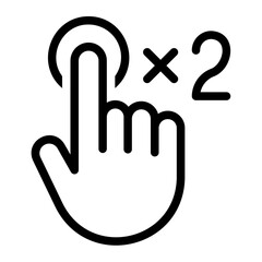 double click line icon
