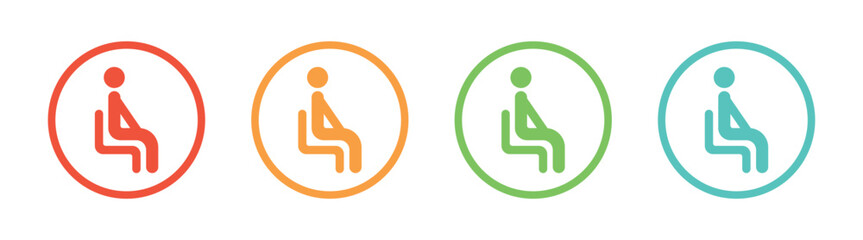 Vector Waiting Room Symbols. Waiting Icon Set