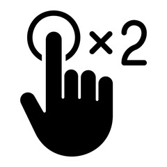 double click glyph icon