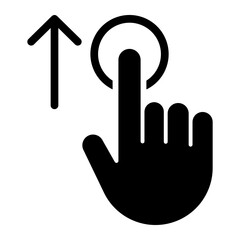 scroll up glyph icon