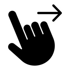 slide right glyph icon