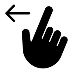 slide left glyph icon