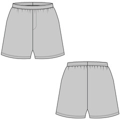 Boxer shorts underwear illustration. Boxer shorts underwear mockup