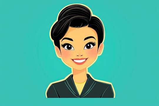 Whimsical 1950s cartoon character radiating joy in a retro-inspired style that captures the spirit of a vibrant era