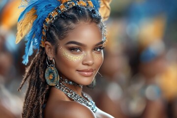 Carnival festivities - vibrant dancing, colorful masks street parades, celebrating global traditions from rio de janeiro to trinidad and tobago, capturing essence of mardi gras, cultural festivals.